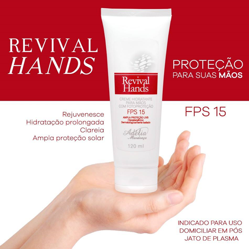 Hidratante e proteção para as mãos e braços