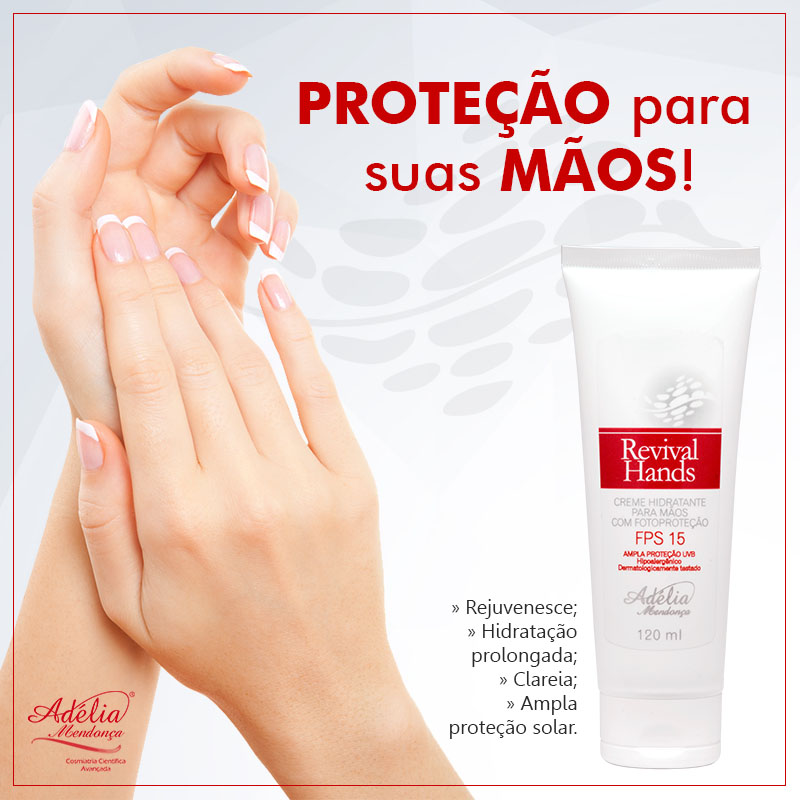 Creme para as mãos com fotoproteção